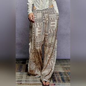 #1145 POL Sahara Breeze Paisley Patchwork Pants
